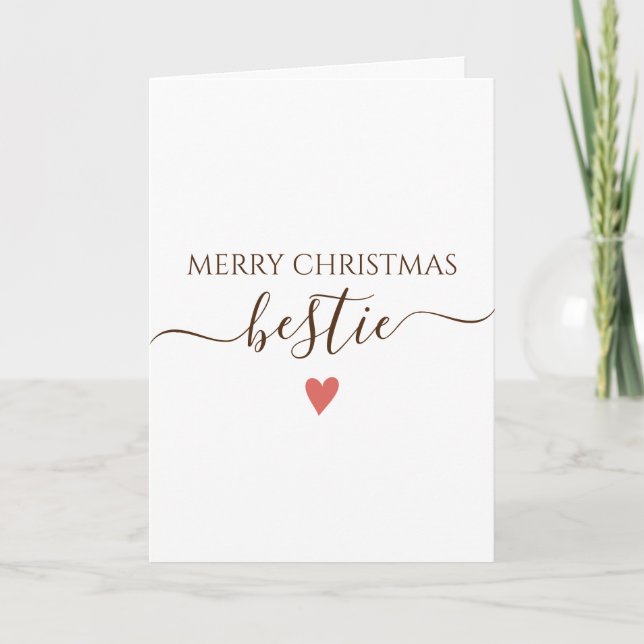 Bestie Merry Chirstmas Card (Front)