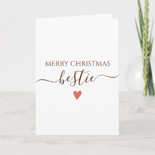 Bestie Merry Chirstmas Card