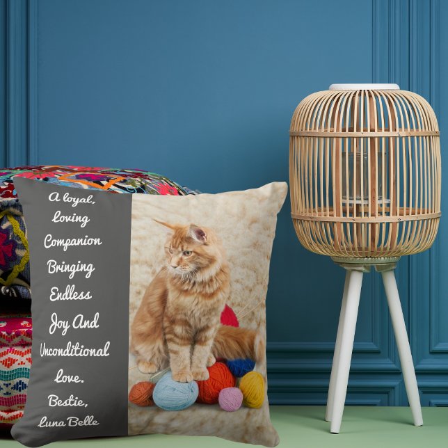 Bestie Pet Friends Cat Mum Love BFF Gifts Photo  Cushion (Creator Uploaded)