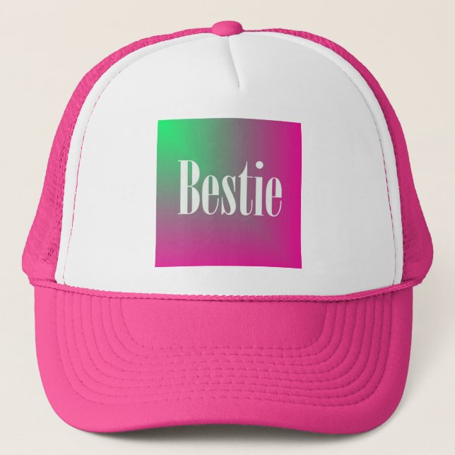 Bestie T-Shirt Trucker Hat (Front)