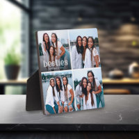 Bestie Trendy Typography 4 Photo Keepsake 