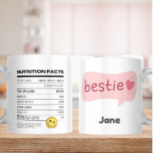 Bestie Vibes Only – Funny Nutrition Facts