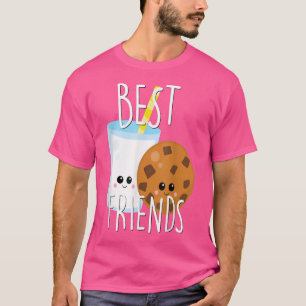 BestieCute Food BFF Best Friend Cookies and Milk K T-Shirt