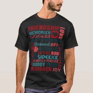 BestieFriendship Collage Best Friends BFF Gift T-Shirt