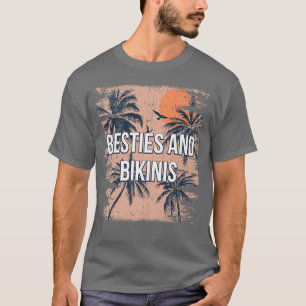 Besties and Bikinis Beach Friends Ocean Buddy Swim T-Shirt