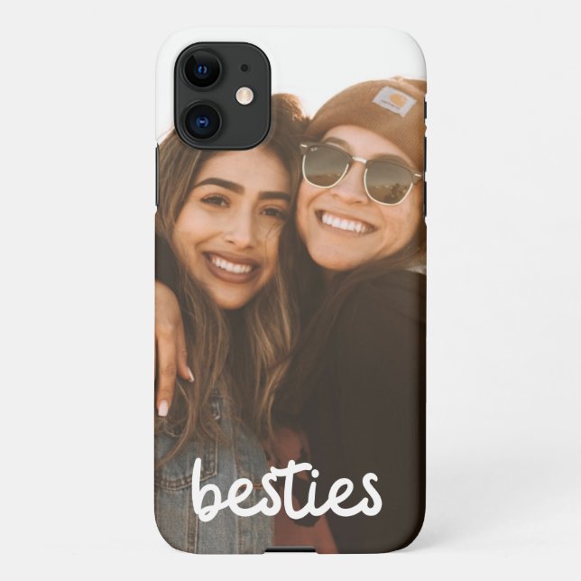 Besties Best Friend Photo  iPhone Case (Back)