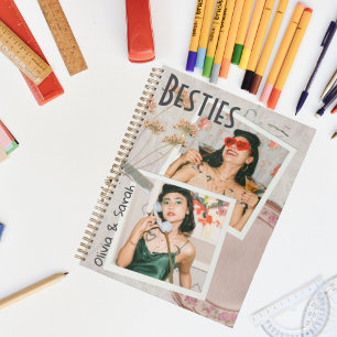 Besties best friends custom names photo planner
