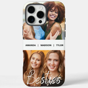Besties   Best Friends Personalised Names Photo iPhone 16 Pro Max Case