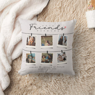 Besties Best Friends Personalized Gift Photo Cushion