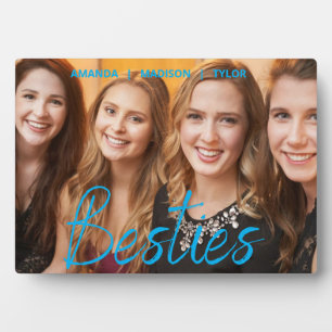 Besties   Best Friends Personalized Names Photo Plaque