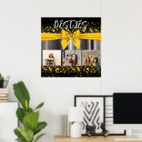 Besties Best Friends Photo Collage BFF Stylish Bow