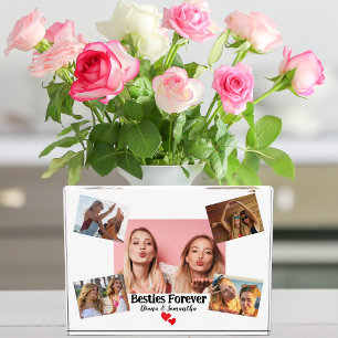 Besties,BFF,5 Custom Photos, Modern,Cute, Stylish Photo Block