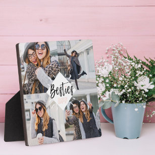 Besties BFF   Best Friends Forever Photo Collage Plaque