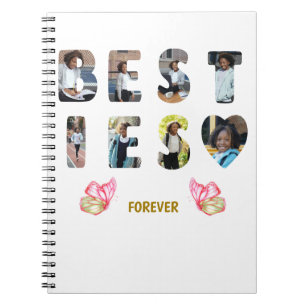 Besties BFF Friends Forever 8 Photo Image Notebook
