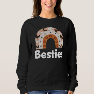 Besties BFF Heart Best Friends Bestie Sweatshirt