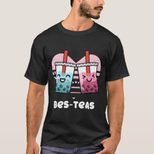 Besties Bubble Tea Pun Bes-Teas T T-Shirt