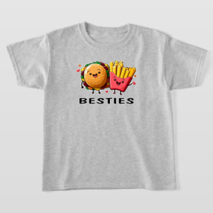 Besties Cheeseburger And Fries Best Friends T-Shirt
