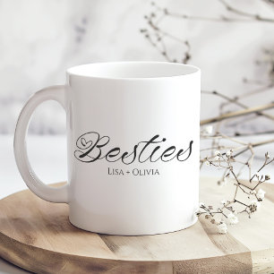 Besties Custom Name Best Friend Coffee Mug