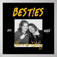 Besties Custom Photo Names and Year