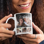 Besties Customised Photo Collage Coffee Mug<br><div class="desc">This modern best friends, photo collage blanket is the perfect gift for your best friend, featuring 4 of your favourite photographs, the text BESTIE in a fun script font, a personal message and then personalise with your names. Fantastic as a present for christmas, graduation, galatines, birthday or gift any other...</div>