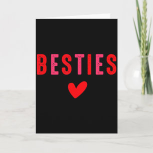 Besties cute matching mother daughter friend card