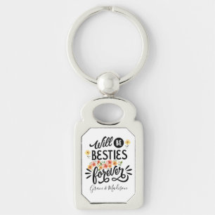 Besties for Life BFF Friends Forever Gift Key Ring