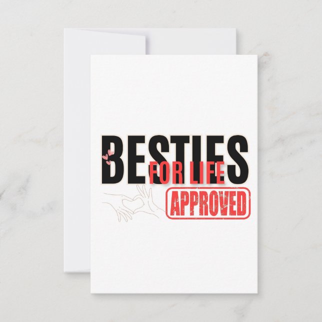 besties for life invitation (Front)