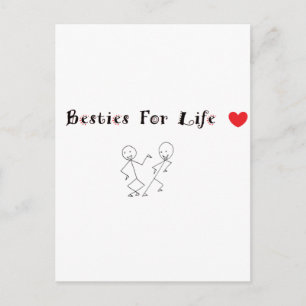 Besties For Life Postcard