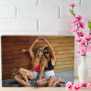 Besties Forever, BFF Photo, Modern, Cute Custom Photo Block