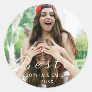 Besties Forever – Custom Photo & Name Sticker
