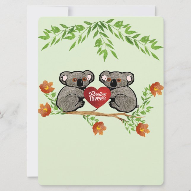 Besties Forever Holiday Card (Front)