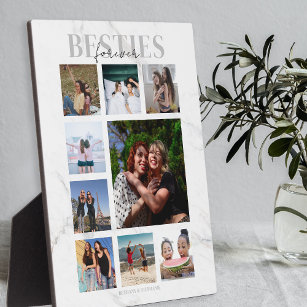 Besties Forever Photo Collage Plaque