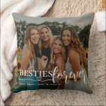 Besties Forever Photo Throw Pillow<br><div class="desc">Modern Best Friends forever Photo Throw Pillow. Just add your best shot!</div>