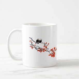 Besties Gift Two Birds on Tree Branch  Coffee Mug