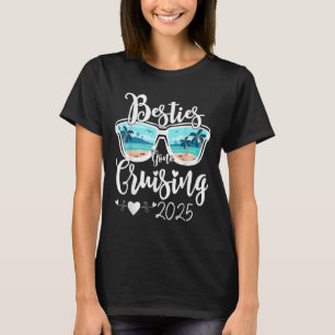 Besties Gone Cruising 2025 Girls Matching Women Cr T-Shirt