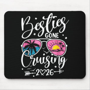Besties Gone Cruising 2026 Girls Graphic Art Mouse Pad