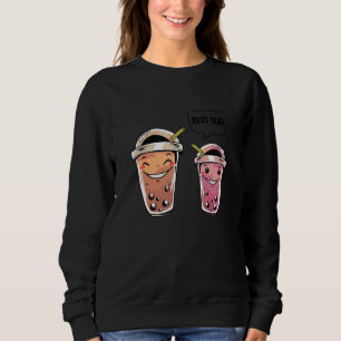 Besties Graphic Tea Tea Drinker Tea Brewing Cup O Sweatshirt