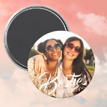 Besties Magnet for Best Friends BFF Photo Magnet<br><div class="desc">Custom photo magnet for best friends with "Besties" and "Est. 20XX" for your BFF photo and personalised year of becoming best friends.</div>