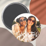 Besties Magnet for Best Friends BFF Photo Magnet<br><div class="desc">Custom photo magnet for best friends with "Besties" and "Est. 20XX" for your BFF photo and personalised year of becoming best friends.</div>