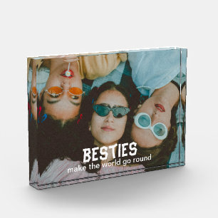 Besties Make the World Go Round Photo Block