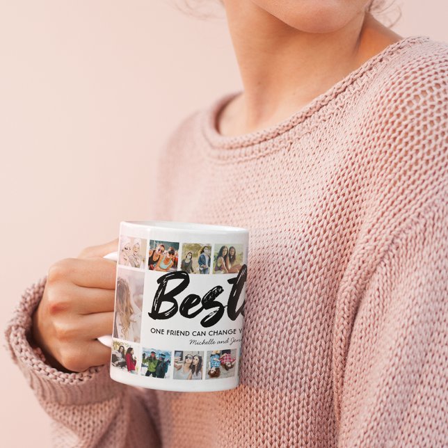 Besties Names BFF Photo Collage  Coffee Mug (Creator Uploaded)