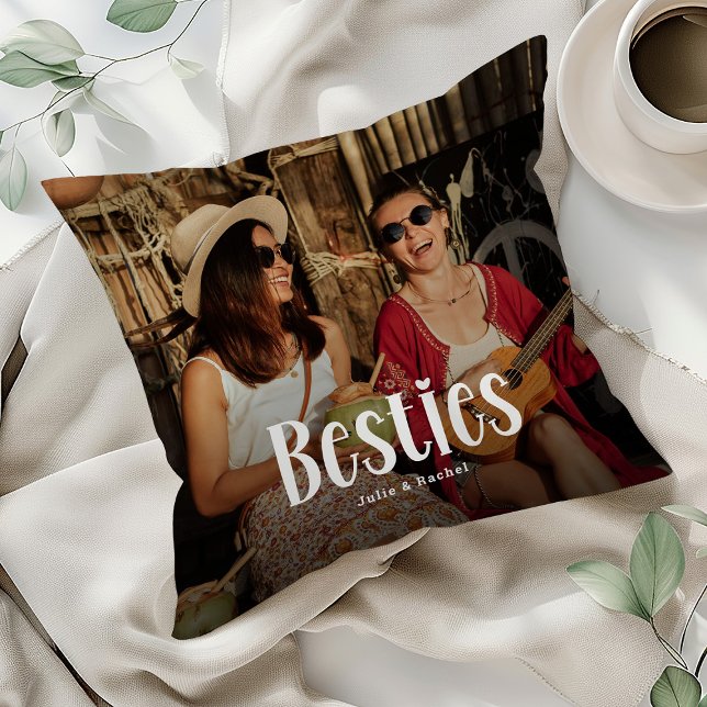 BESTIES' Personalised Cute BFF Gift  Cushion (Creator Uploaded)