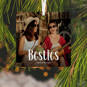 BESTIES' Personalised Cute BFF Gift  Metal Tree Decoration