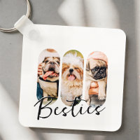 Besties Pet Simple Modern Playful Three Photo