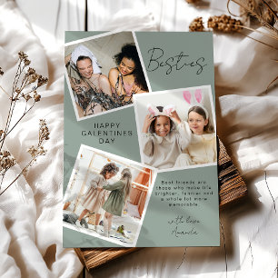 Besties Photo Collage   Galentines Day Holiday Card