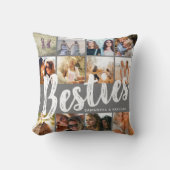 BESTIES, Photo Collage & Names | BFF Cushion (Front)
