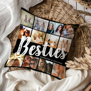 BESTIES, Photo Collage & Names   BFF Cushion