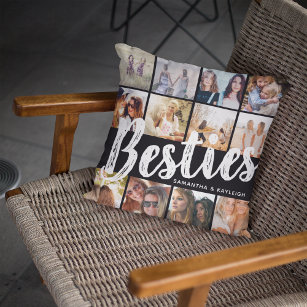 BESTIES, Photo Collage & Names   BFF Cushion
