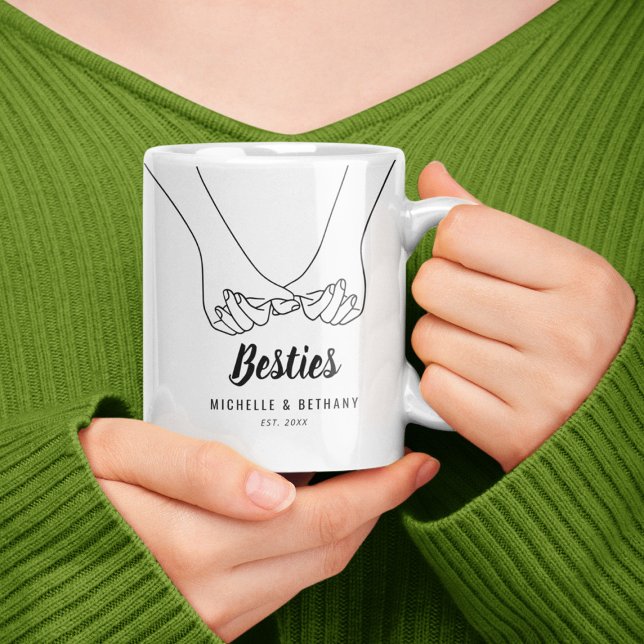 Besties Pinky Promise Coffee Mug (Creator Uploaded)