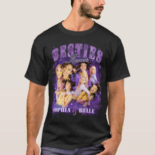 Besties Retro Y2K Bootleg Photos Purple Rap Tee